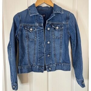 GAP Denim Jacket Womens XS Blue Jean Jacket Classic Casual Everyday